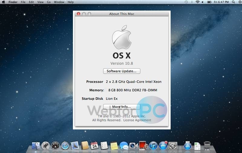 software mac os x lion 10.7 5 11g63